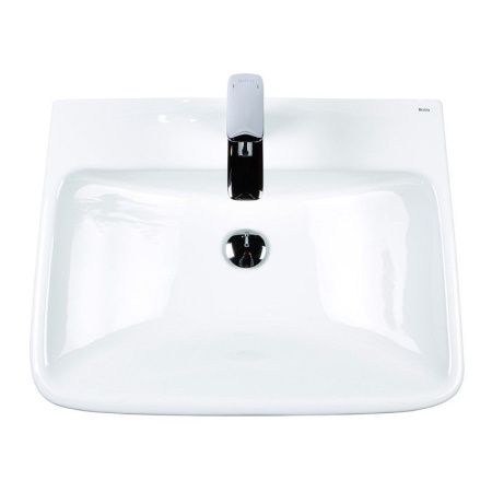 Раковина из сантехнического фарфора Bond Cube S10-600 60х50 встраиваемая цвет белый 1 отверстие под смеситель