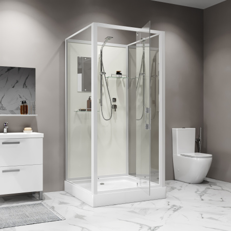 Душевая кабина Niagara Standart ST80/15Q/BK 80х80 квадратная без крыши ориентация универсальная Душевая кабина Niagara Standart ST80/15Q/BK 80х80 квадратная без крыши ориентация универсальная