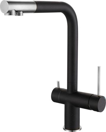 Смеситель для кухни Rivelato 1523513 nero cromo на мойку черный/хром