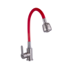Смеситель для кухни Fashun A54101+N7348 на мойку красный/сатин