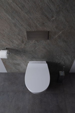 Чаша унитаза подвесная Allen Brau Fantasy 4.11HC1.20 цвет белый без сиденья безободковая каскадный смыв