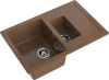 Кухонная мойка Granfest Quadro Q-775KL терракот 77х50 цвет коричневый поверхность матовая