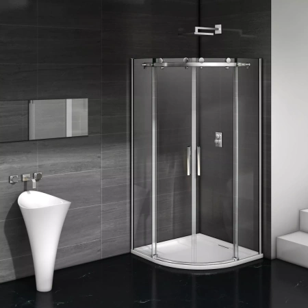 Душевой уголок Good Door Galaxy ГЛ00009 100х100 стекло прозрачное профиль хром без поддона