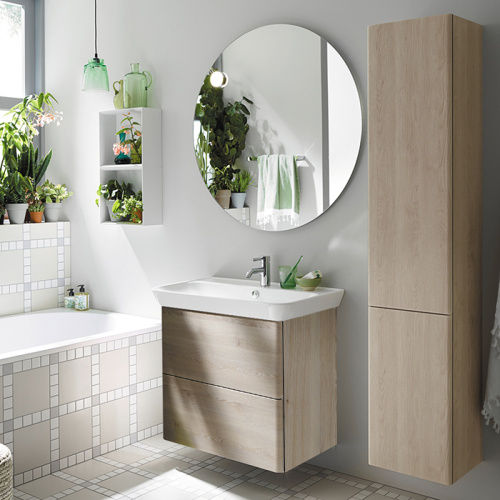 Тумба с раковиной Burgbad Iveo SFEN080F2835G0161C0001*1 80х49х72 подвесная