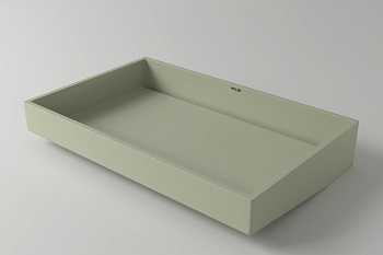 Раковина из искусственного камня Holbi POLARIS 1.02.020.11.3 58х37 встраиваемая цвет зеленый