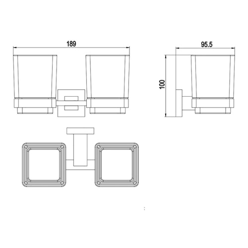 Стакан для зубных щеток Timo Selene 10034/00 - фото 2 Стакан для зубных щеток Timo Selene 10034/00 - фото 2