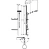 Душевой гарнитур Hansgrohe Rainfinity 27674000 настенный хром
