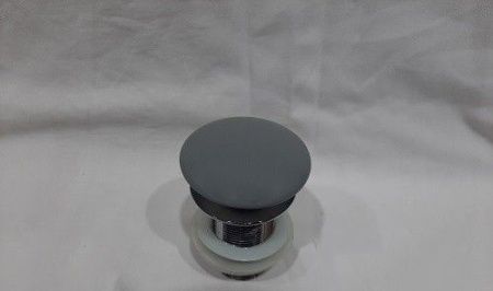 Раковина из сантехнического фаянса CeramaLux 104MH-5 40х40 накладная цвет серый без отверстий под смеситель