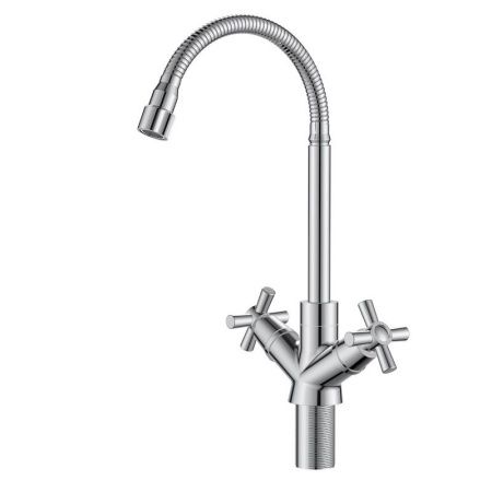 Смеситель для кухни Voda DV519flex на мойку хром