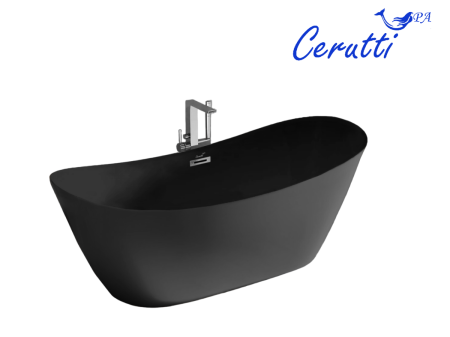 Ванна акриловая Cerutti SPA CT10508 170х75 отдельностоящая овальная с ножками