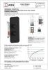 Душевая система AQG Urban 19URBER23205 встраиваемая в стену цвет черный