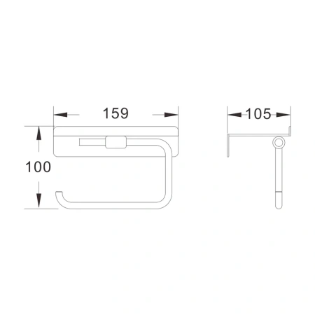 Бумагодержатель Shevanik SG57 SG5705-1