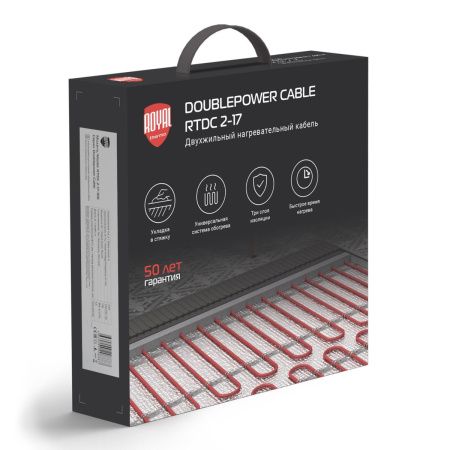 Нагревательный кабель для теплого пола Royal Thermo RTDC 2-17-500 комплект с RTI-16