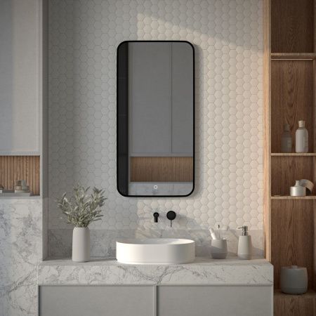 Зеркало с подсветкой Defesto AURA DF 2975S 50х100 подвесное