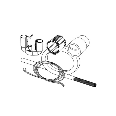 Комплект подключения пневматической панели смыва для бачка Uni Tece TECEflushpoint 9240976