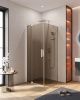 Душевой уголок Cezares SLIDER SLIDER-AH-1-80-70/80-BR-Cr 80х70 стекло тонированное профиль хром без поддона