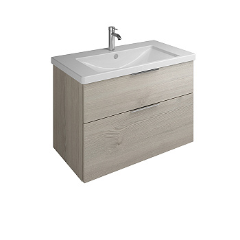 Тумба с раковиной Burgbad Eqio SEYQ093F2632C001*1 93х49х64 подвесная цвет дуб фланелевый