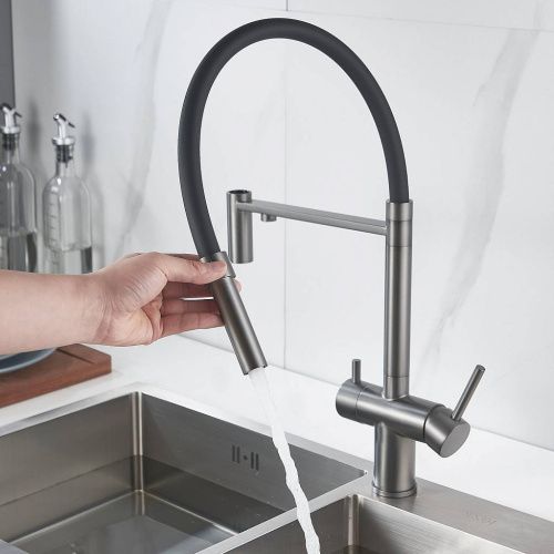 Смеситель для кухни Maretti Calabria CA31RGF11 на мойку серый - фото 4