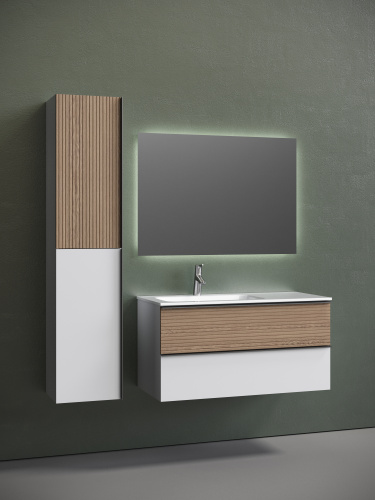 Тумба под раковину Sancos DELTA DL100LW 99,5х44,5х50 настенная - фото 3