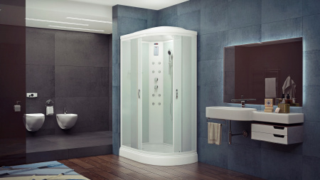 Душевая кабина Timo Eco TE-0702L 120х80 асимметричная с крышей ориентация левая