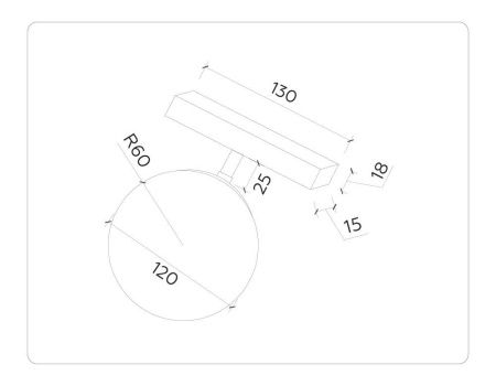 Трековый магнитный светильник Ambrella Light Track System (Трацк Сыстем) GL3921