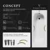 Ванна чугунная Vinsent Veron Concept VCO1407042H/VH0015GD 140х70 пристенная прямоугольная с ножками с ручками
