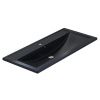 Раковина из искусственного камня Uperwood Foster Quartz 291030046 100х50 полувстраиваемая цвет черный
