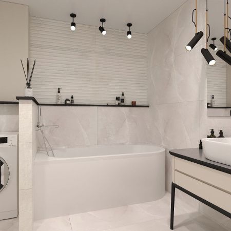 Ванна акриловая Lavinia Boho Art II 3713170R 170х75 пристенная асимметричная без каркаса