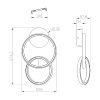 Светильник настенный Escada Relation (Релатион) 10230/SG LED Black