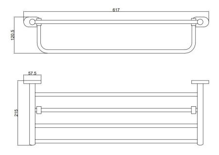 Полка в ванную комнату BELZ B90024