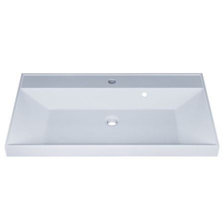 Раковина из искусственного камня Uperwood Classic 2191020337 80х50 полувстраиваемая цвет белый