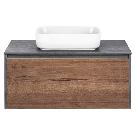 Тумба под раковину Vincea Mesa VMC-2MS100TB 100х50 подвесная цвет коричневый