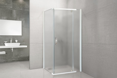 Душевой уголок Royal Bath HPVD RB1110HPVD-C 110х100 стекло матовое профиль белый без поддона - фото 2