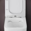Унитаз приставной Ceramica Nova CUBIC CN1809 белый с сиденьем микролифт безободковый душевой смыв