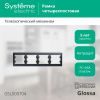 Рамка четырехместная горизонтальная Systeme Electric Glossa (Глосса) GSL000704