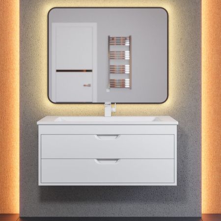 Тумба под раковину Uperwood Modul 2930205254 100х40 подвесная цвет белый