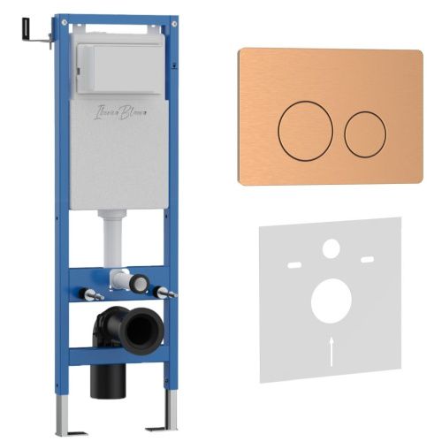 Комплект сантехническая инсталляция с клавишей смыва Iberica Blanca INOX-O IB.001M.8172 - фото 2