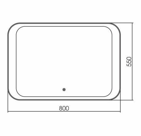 Зеркало с подсветкой Grossman Modern 280550 80х60 подвесное