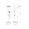 Душевая стойка Haiba HB24817 настенная цвет хром