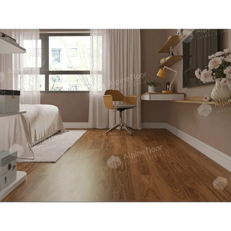 SPC ламинат Alpine Floor Nut ECO 22-2 MC Маррон толщина 0.4 см 43 класс 1220х183