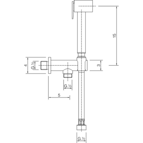 Гигиенический душ Cisal Shower CU00791021 Акция хром - фото 2