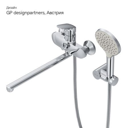 Смеситель для ванны и душа Am.Pm Like F8095000 настенный хром