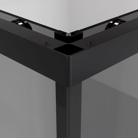 Душевой уголок Niagara Nova NG-2828-34BLACK 80х80 стекло тонированное профиль черный без поддона