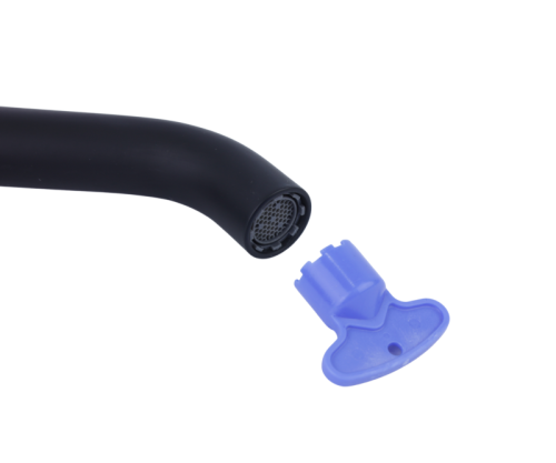 Смеситель для раковины Bronze de Luxe FOCUS 24615BG на столешницу черный - фото 4