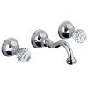 Смеситель для раковины Webert Karenina KA750404015 настенный хром