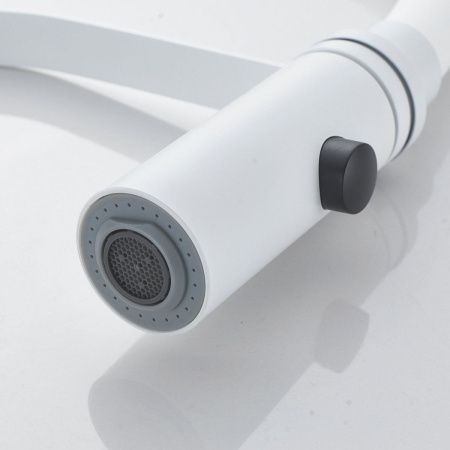 Смеситель для кухни Shevanik S943C-1 на мойку белый