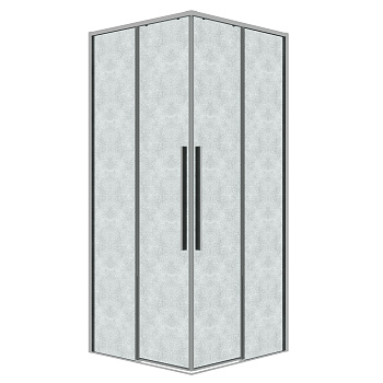 Душевой уголок Grossman Galaxy 300.K33.01.7070.10.02 70х70 стекло прозрачное профиль хром глянцевый без поддона