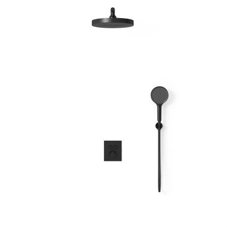 Душевая система Vincea VSFW-3I21T2MB встраиваемая в стену цвет черный с термостатом