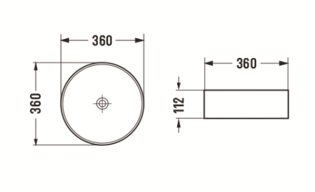 Раковина стеклянная CeramaLux GL05 40х40 накладная цвет золото без отверстий под смеситель