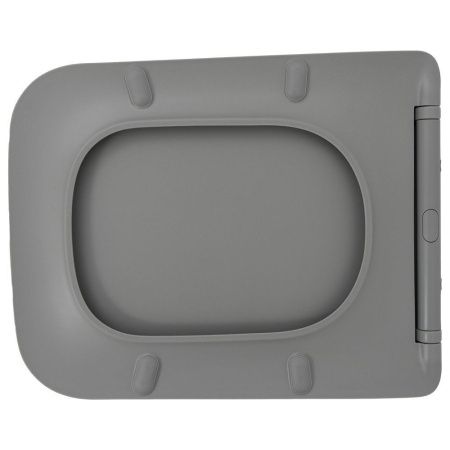 Унитаз напольный с бачком Melana MLN-310306MG серый с сиденьем микролифт безободковый смыв торнадо